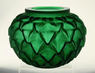 Languedoc vase, 1929 (pressstøpt grønt glass)